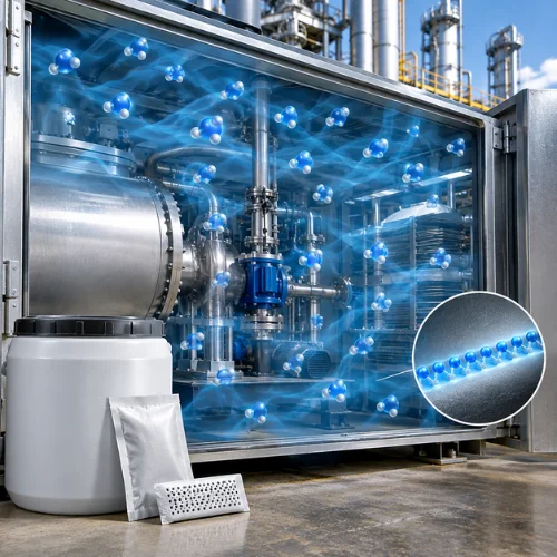 industrial vapor phase corrosion inhibitors protecting metal equipment and machinery from corrosion